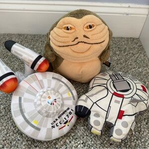 Star Trek and Star Wars Plush Toy Set